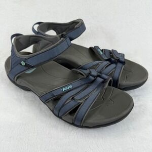 Womens Teva Hiking Sandals Blue Strappy Athletic Outdoor Shoes‎ Size 10